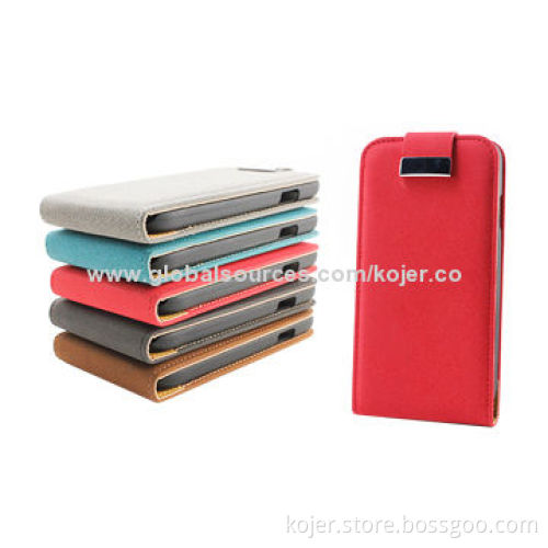 Leather Flip Mobile Phone Cases for S4 (i9500), Customized Patterns and Logos Accepted